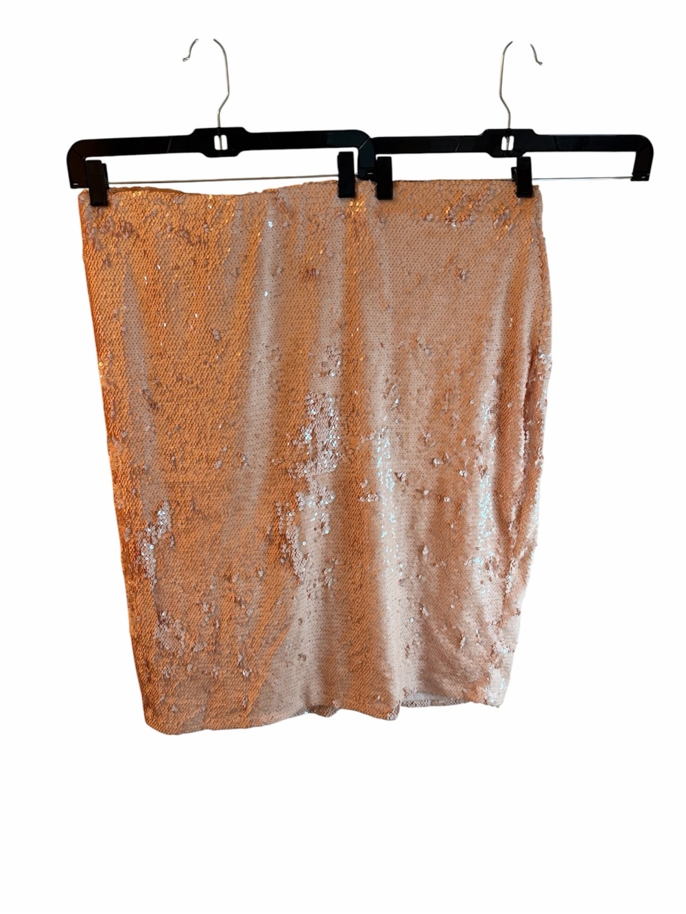 Eloquii Rose Gold Sequin Pencil Skirt